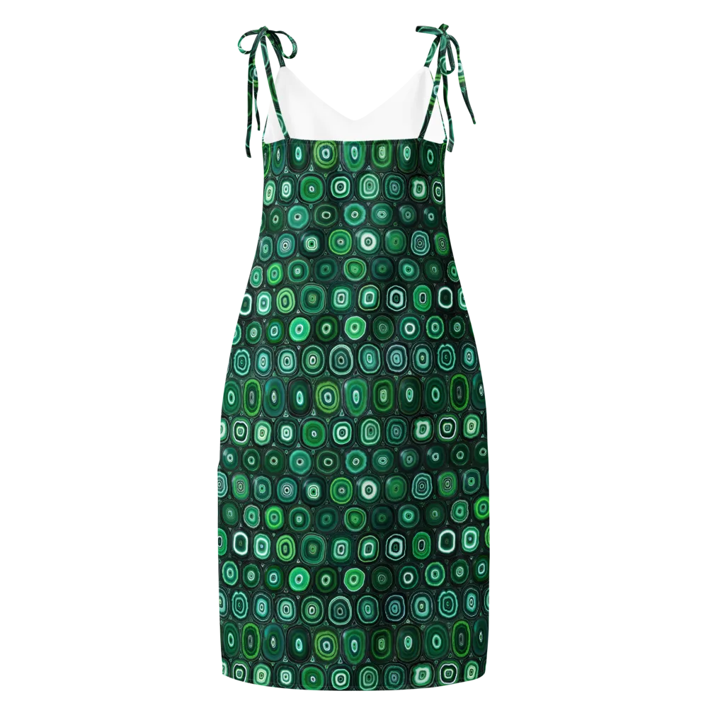 Verdant Orbit on Slip Dress — Back