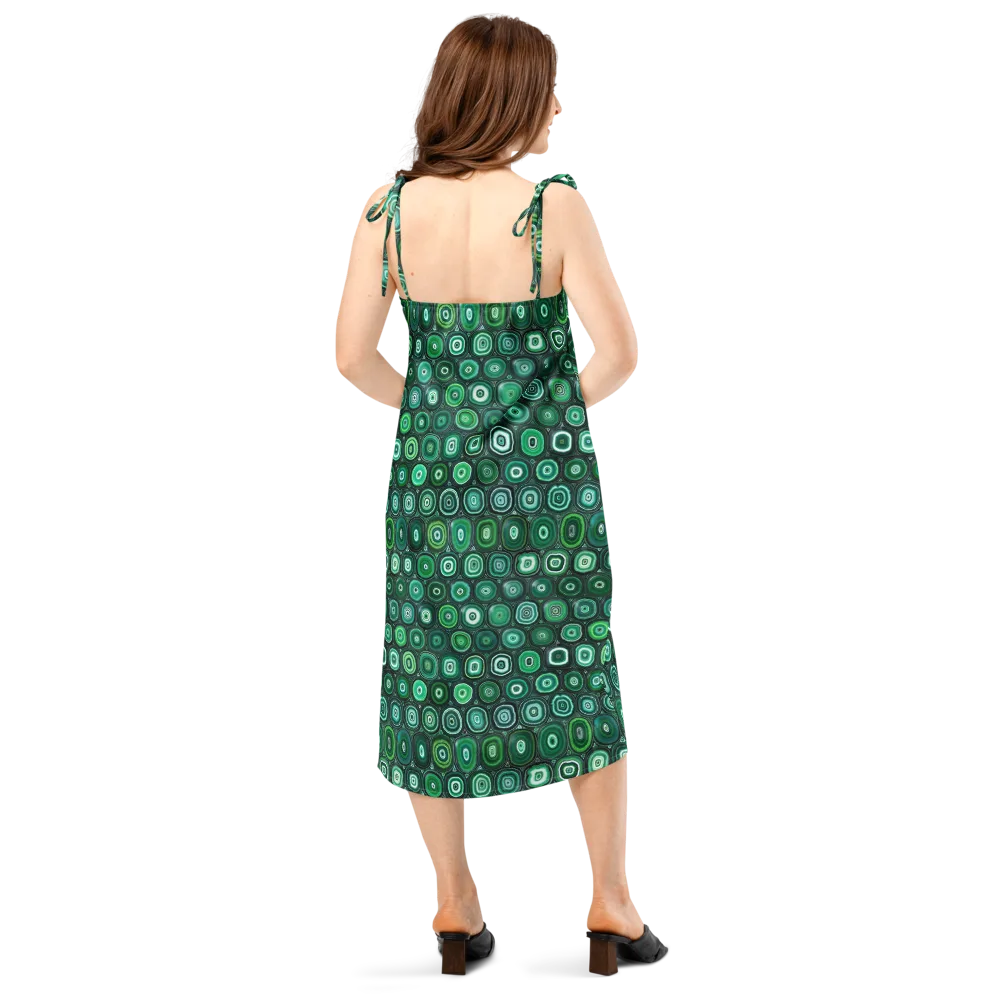 Verdant Orbit on Slip Dress — Back