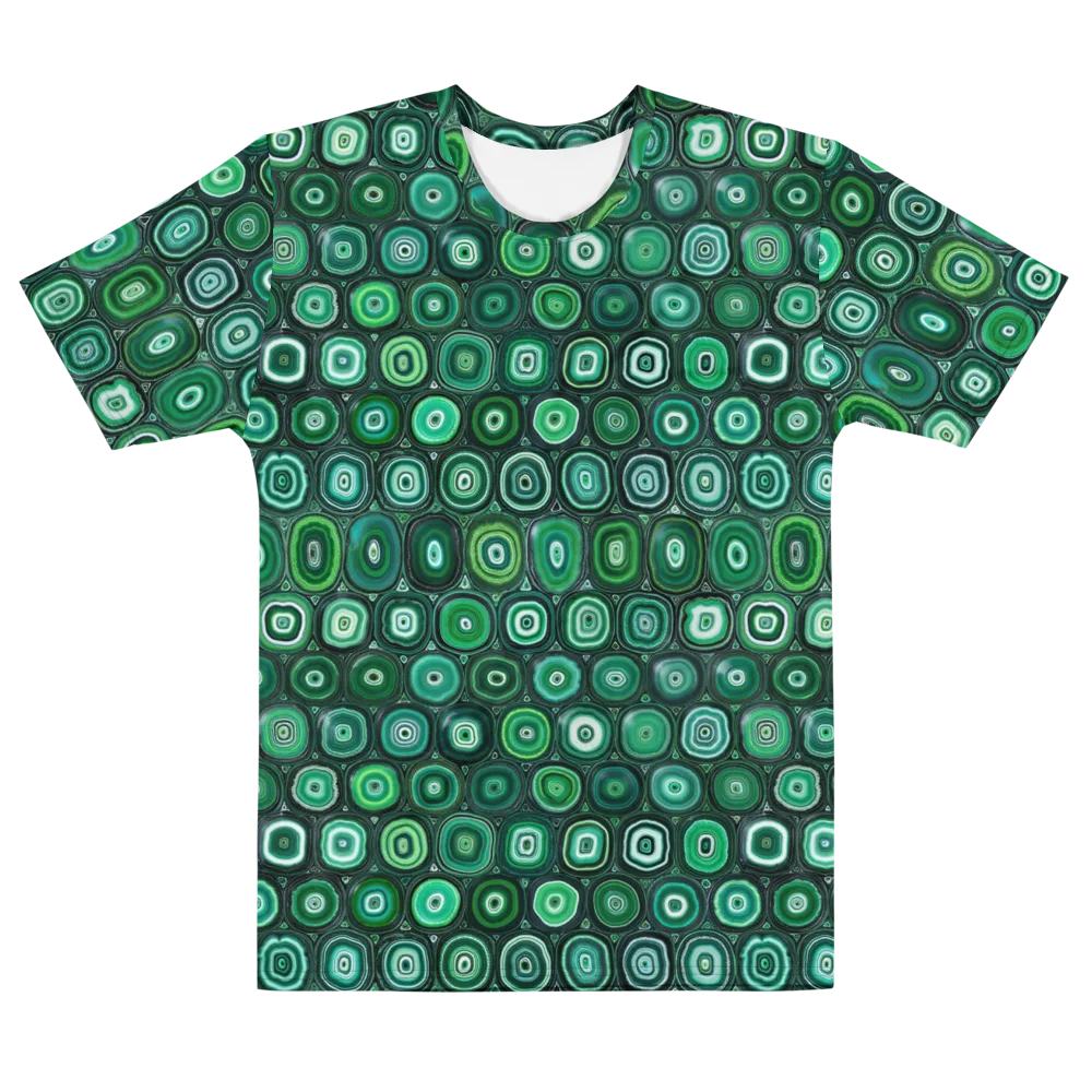 Verdant Orbit on Men's Cotton Crew Neck T-Shirt — Front
