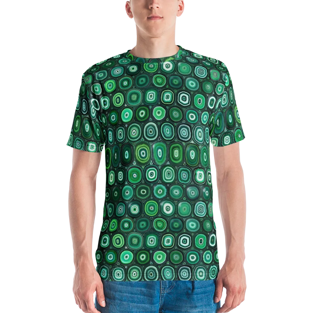 Verdant Orbit on Men's Crew Neck T-Shirt — Front