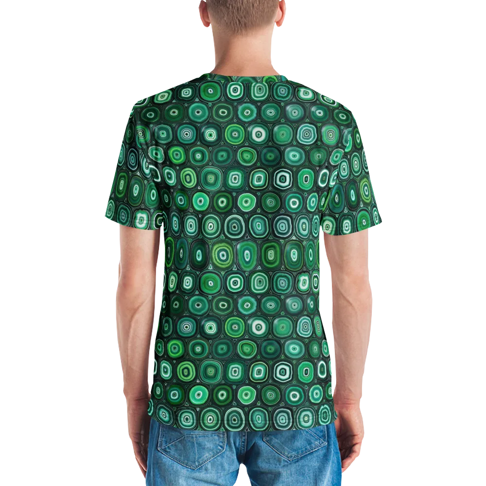 Verdant Orbit on Men's Crew Neck T-Shirt — Back