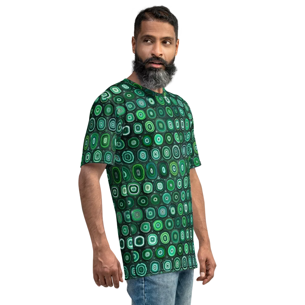 Verdant Orbit on Men's Crew Neck T-Shirt — Right
