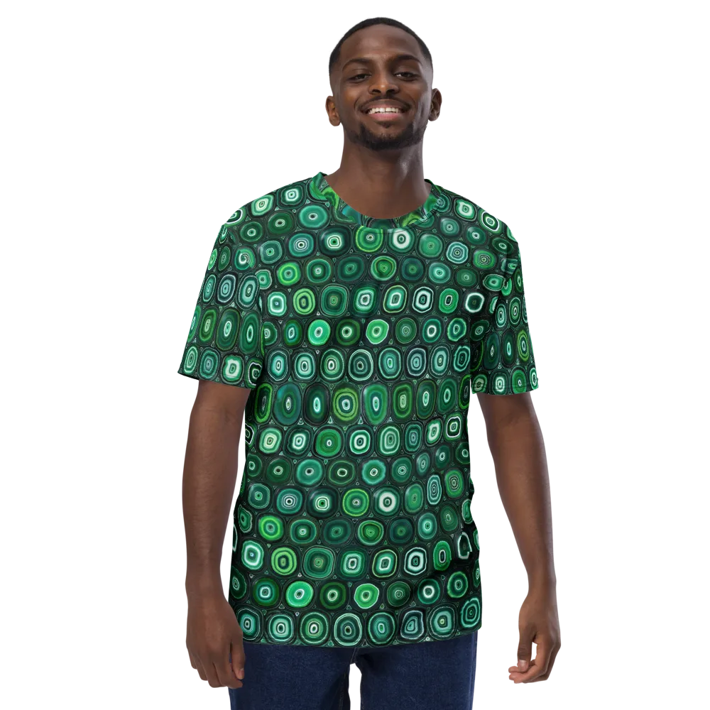 Verdant Orbit on Men's Crew Neck T-Shirt — Front