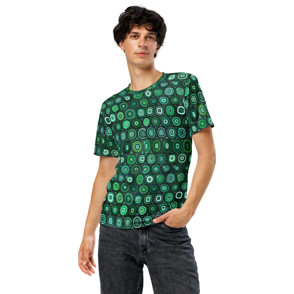 Verdant Orbit on Men's Crew Neck T-Shirt — Front
