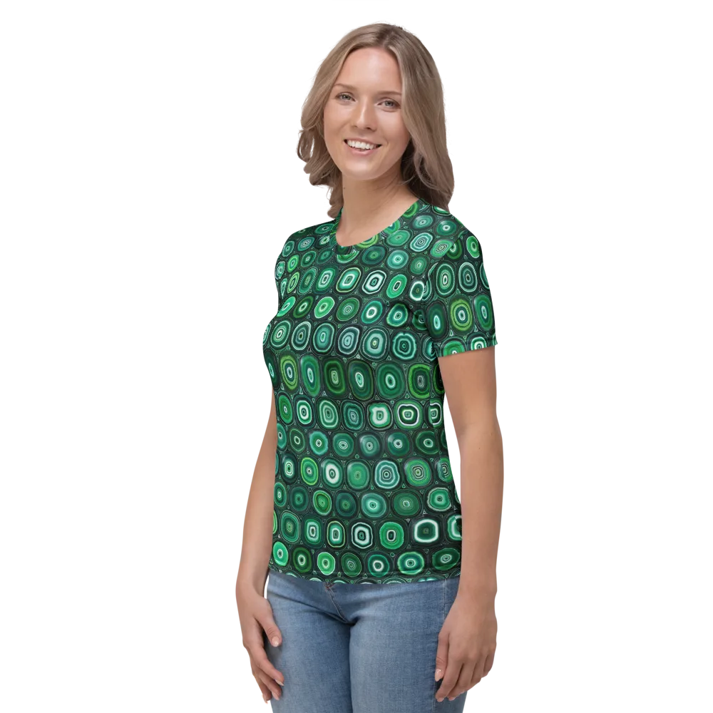 Verdant Orbit on Women's Crew Neck T-Shirt — Left