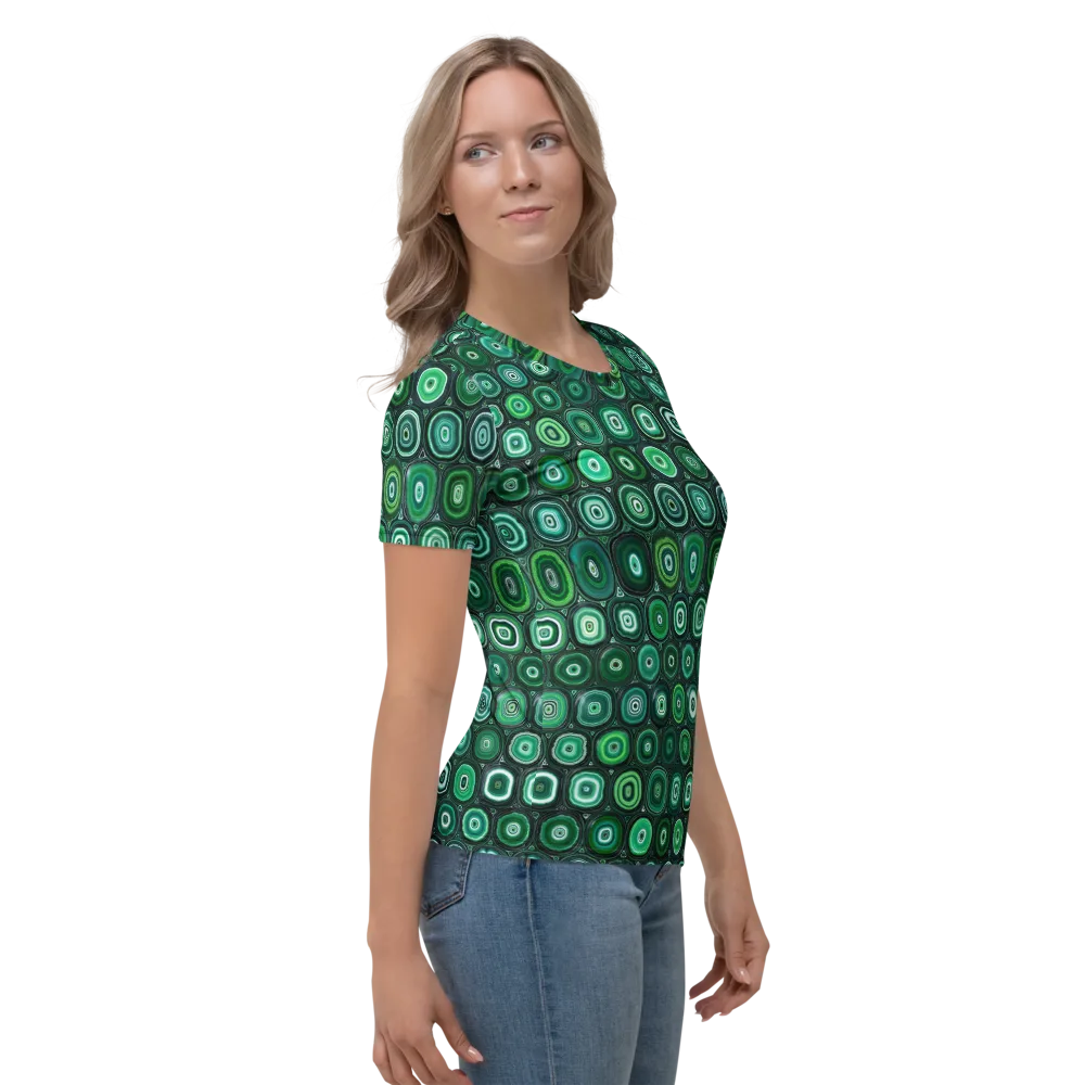 Verdant Orbit on Women's Crew Neck T-Shirt — Right