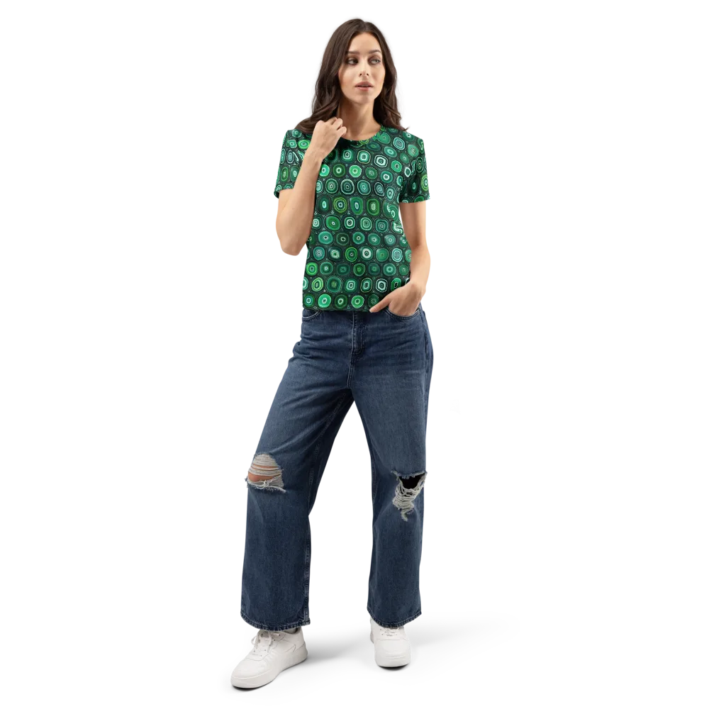 Verdant Orbit on Women's Crew Neck T-Shirt — Front