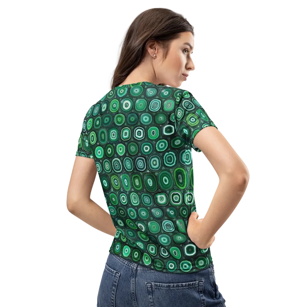 Verdant Orbit on Women's Crew Neck T-Shirt — Back