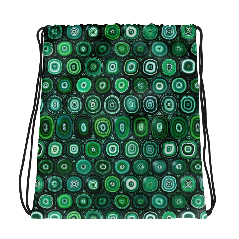 Verdant Orbit on Drawstring Bag — Photo