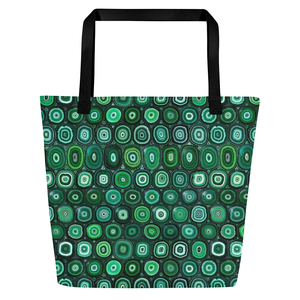 Verdant Orbit on Large Tote Bag W/ Pocket — Front