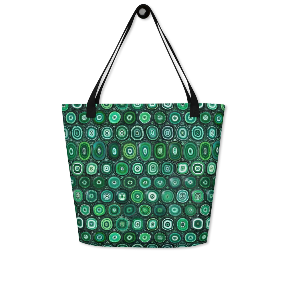 Verdant Orbit on Large Tote Bag W/ Pocket — Front