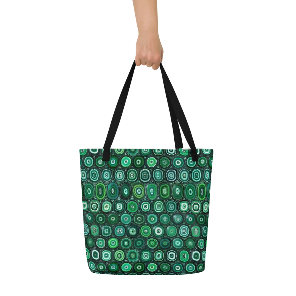 Verdant Orbit on Large Tote Bag W/ Pocket — Front