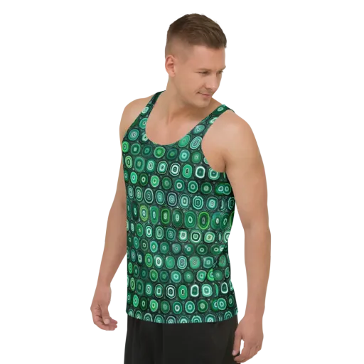 Verdant Orbit on a Men's Tank Top