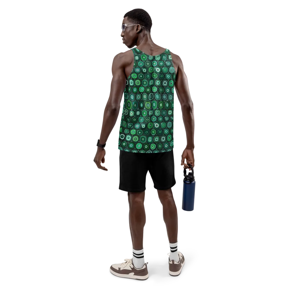 Verdant Orbit on Men's Tank Top — Back