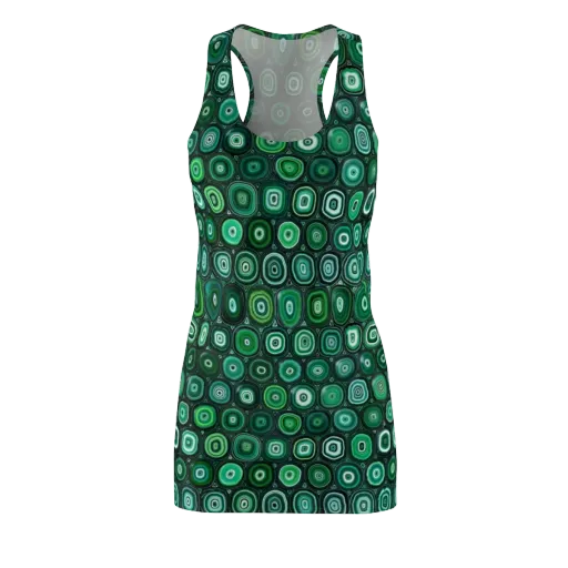 Verdant Orbit on a Racerback Dress