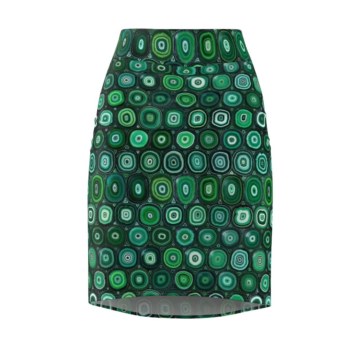 Verdant Orbit on Pencil Skirt — Front