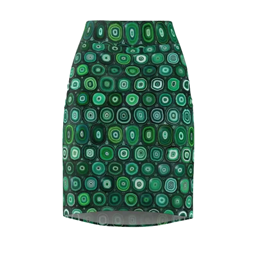 Verdant Orbit on a Pencil Skirt
