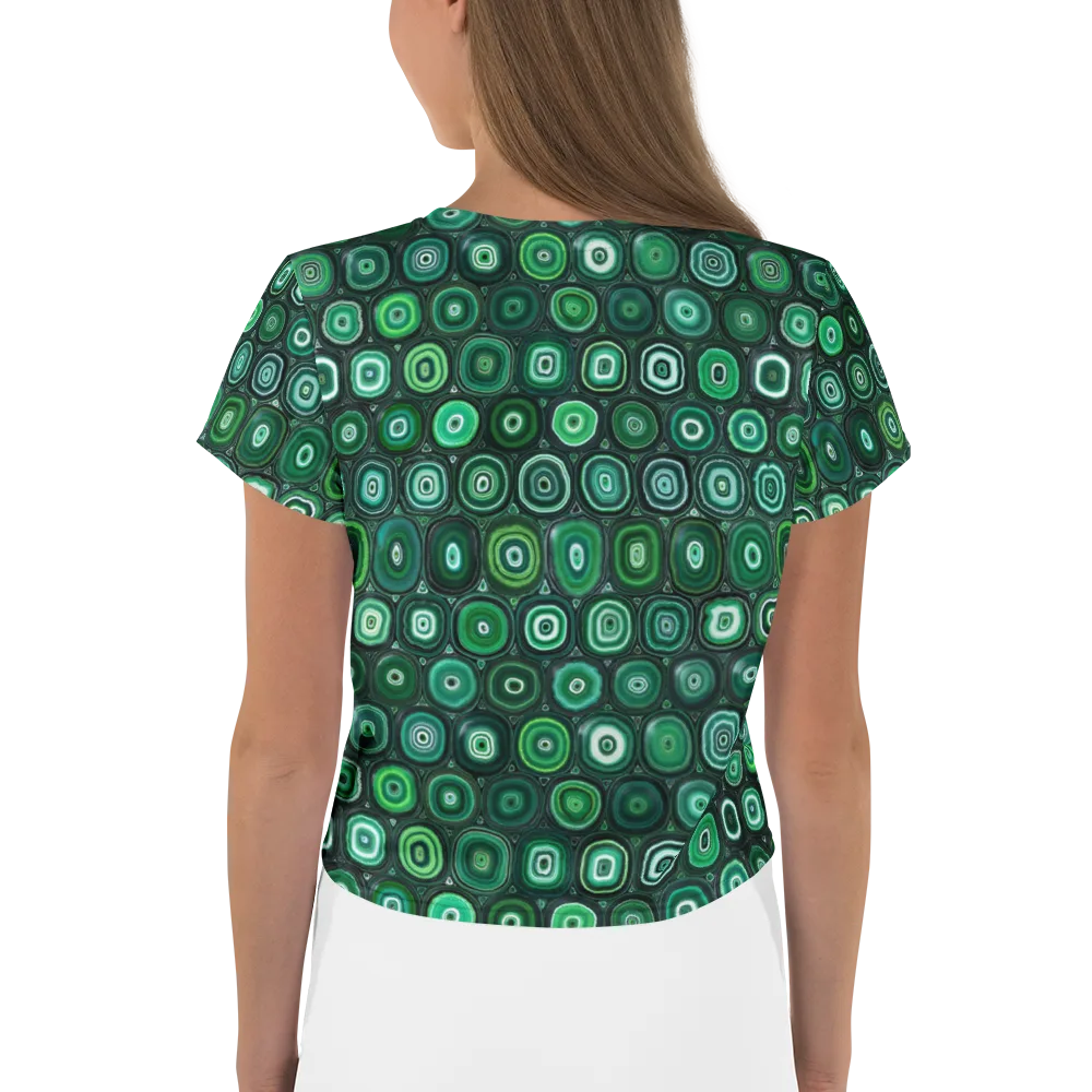 Verdant Orbit on Crop Tee — Back