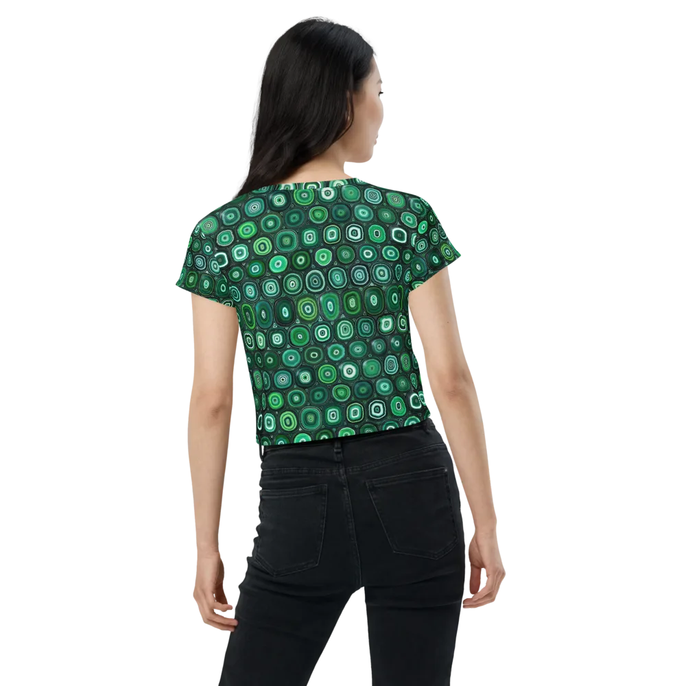 Verdant Orbit on Crop Tee — Back