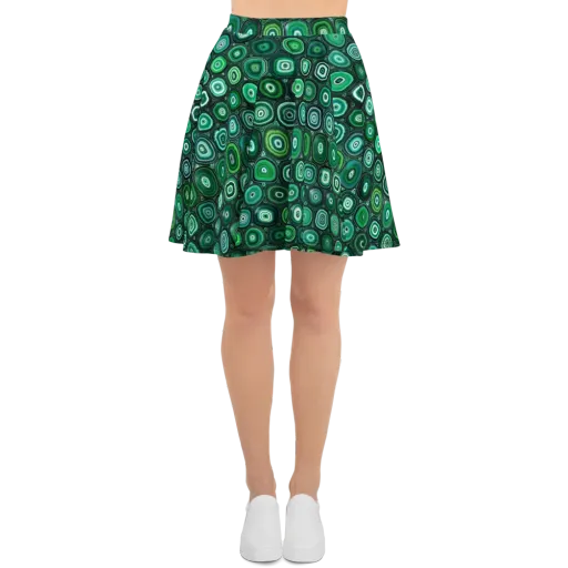 Verdant Orbit on a Skater Skirt