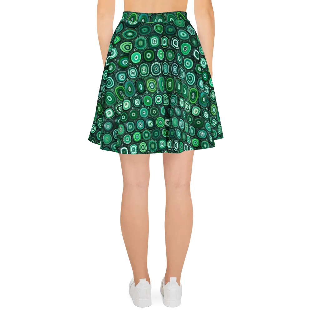 Verdant Orbit on Skater Skirt — Back
