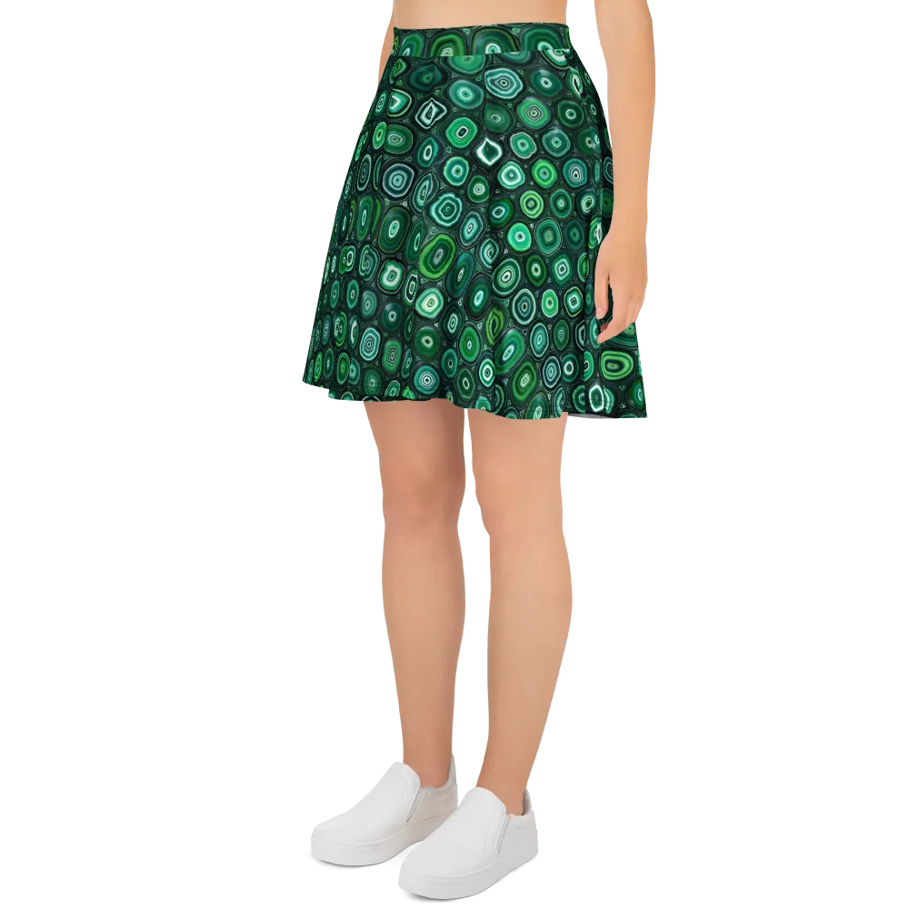 Verdant Orbit on Skater Skirt — Left