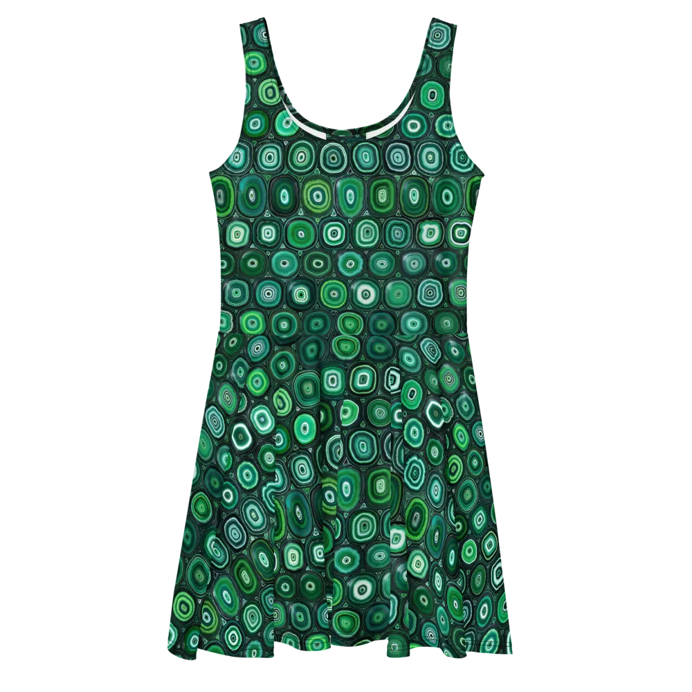 Verdant Orbit on Skater Dress — Front
