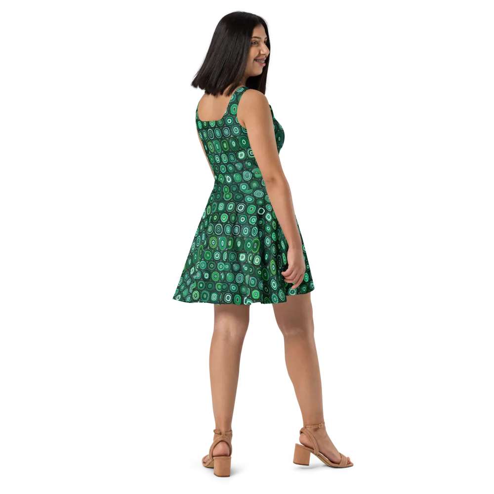 Verdant Orbit on Skater Dress — Right