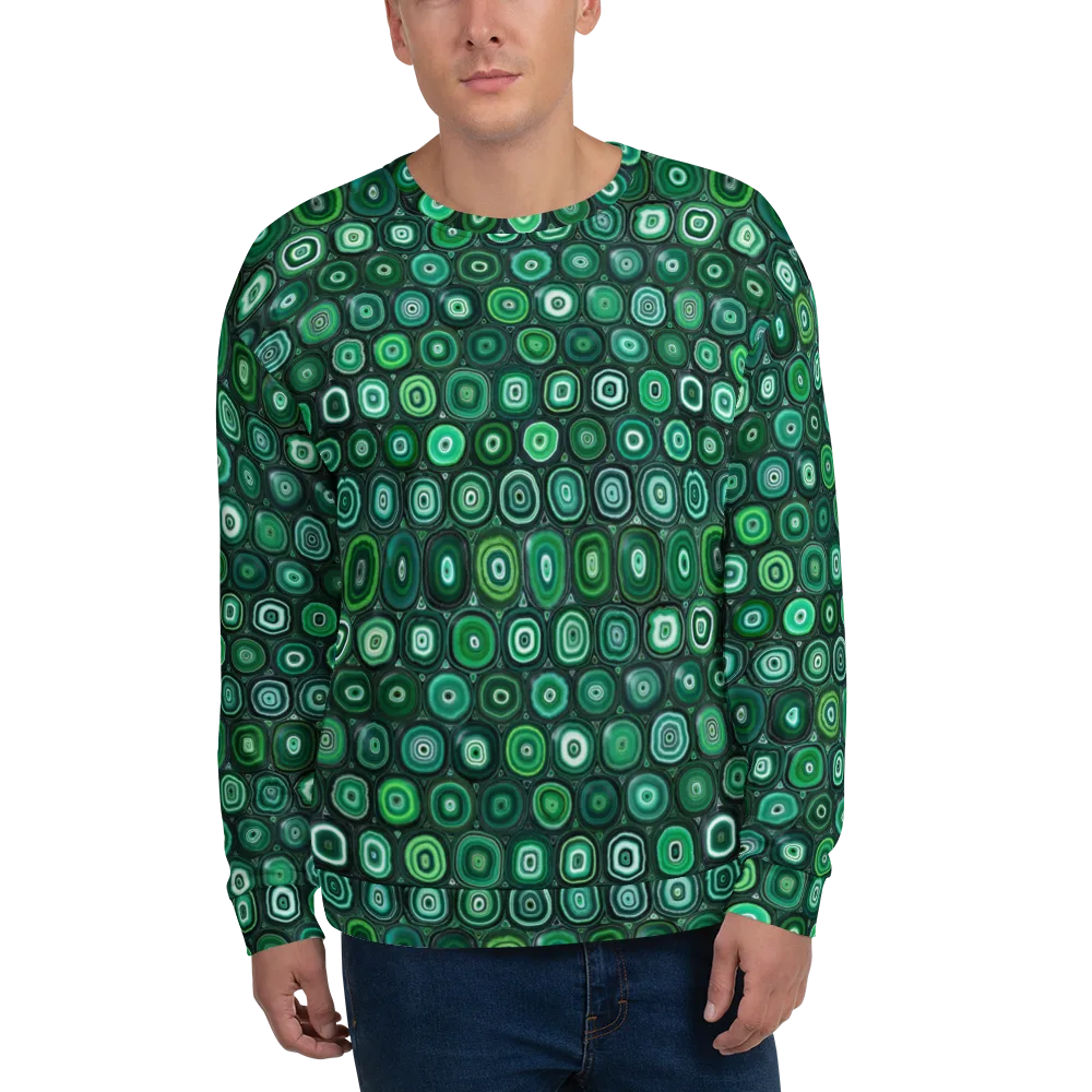 Verdant Orbit on Sweatshirt — Front