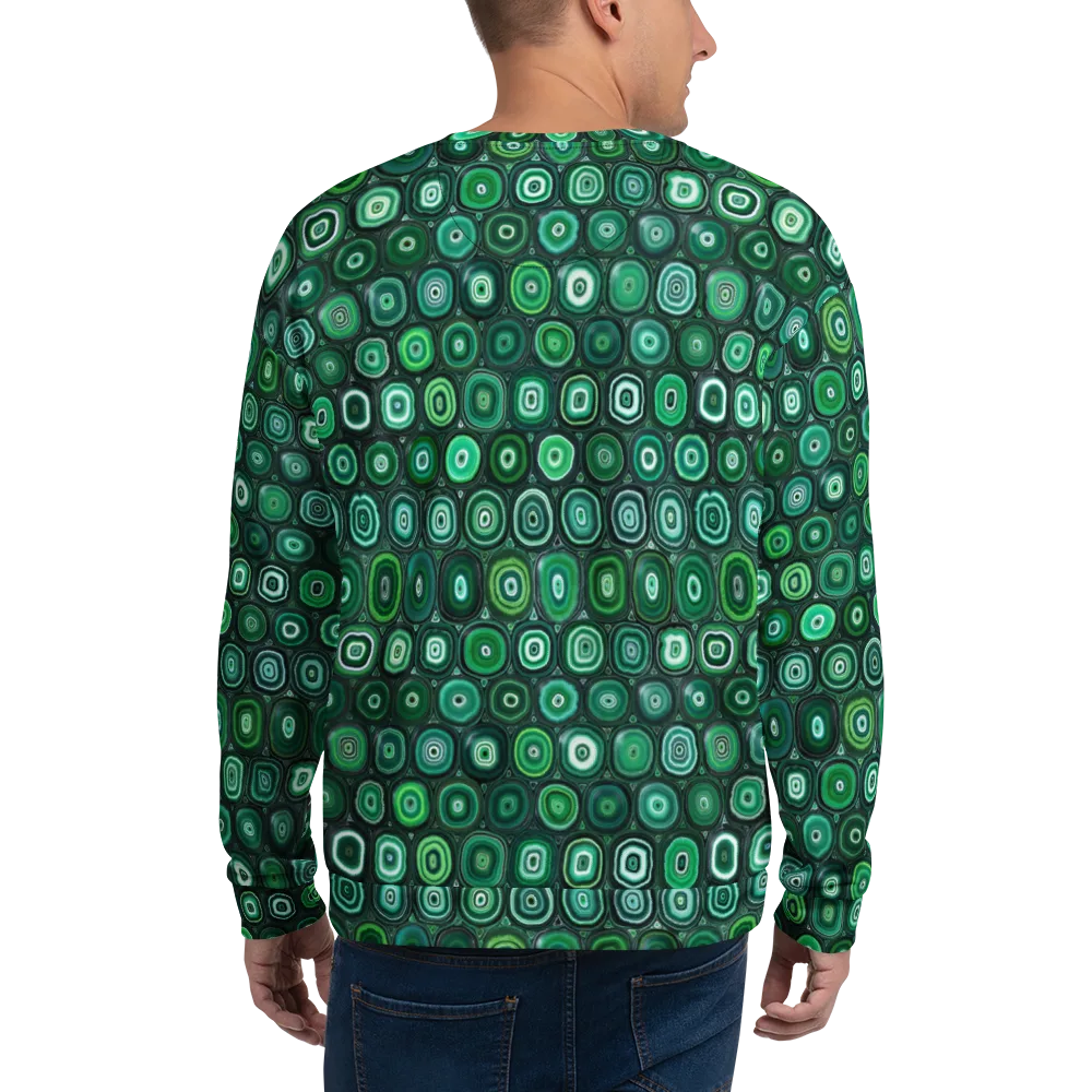 Verdant Orbit on Sweatshirt — Back
