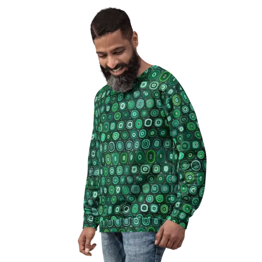 Verdant Orbit on a Sweatshirt