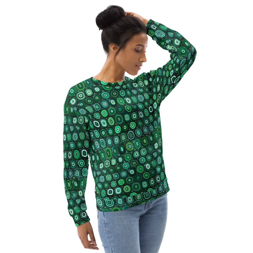 Verdant Orbit on Sweatshirt — Right Front