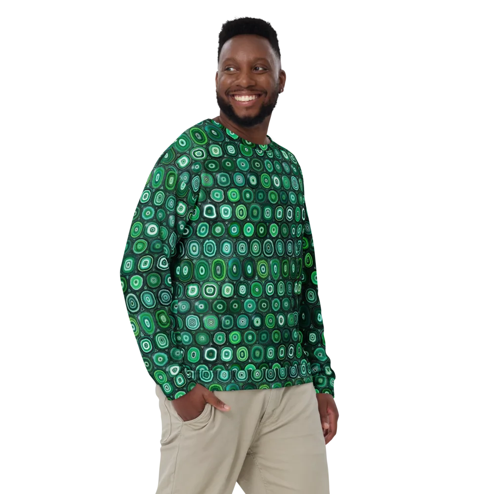 Verdant Orbit on Sweatshirt — Front