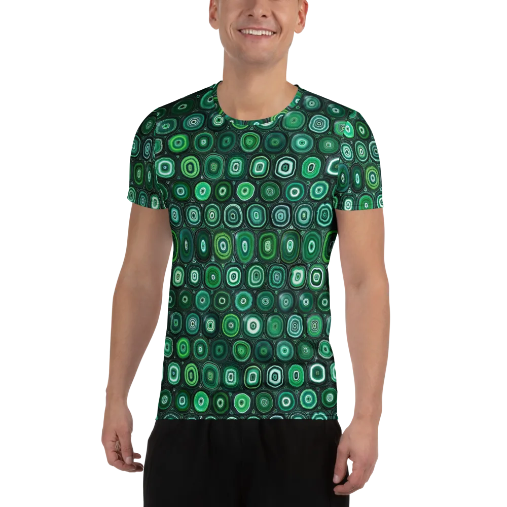 Verdant Orbit on Men's Athletic T-Shirt — Front