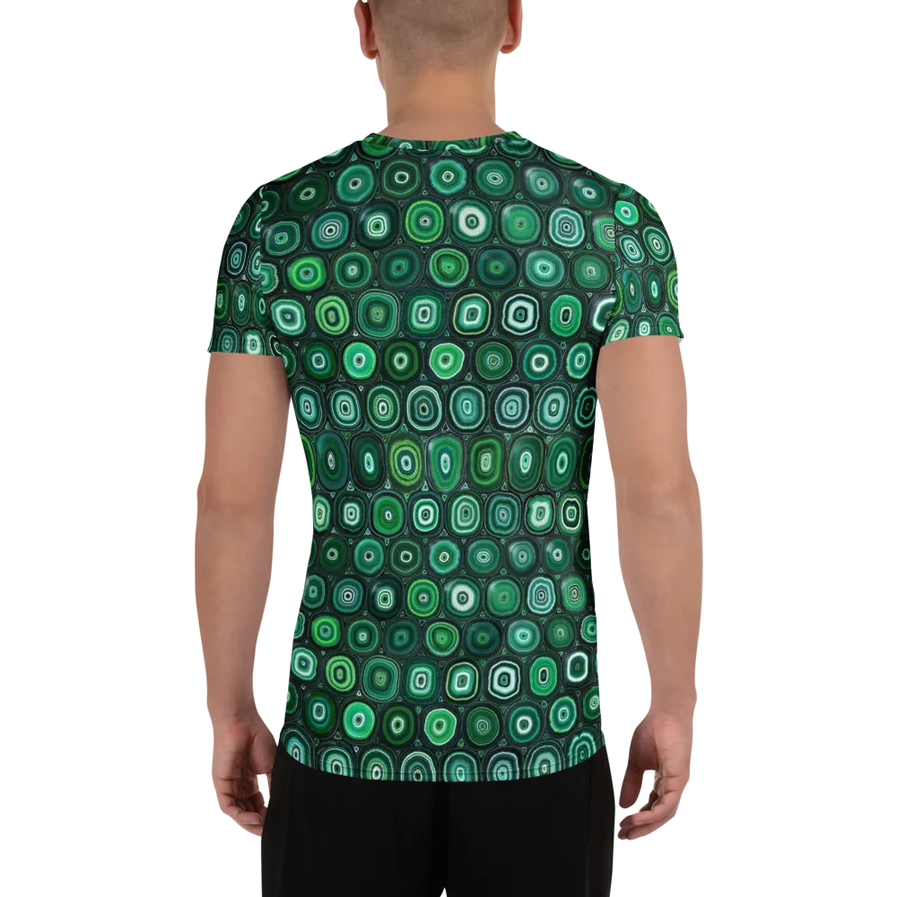 Verdant Orbit on Men's Athletic T-Shirt — Back