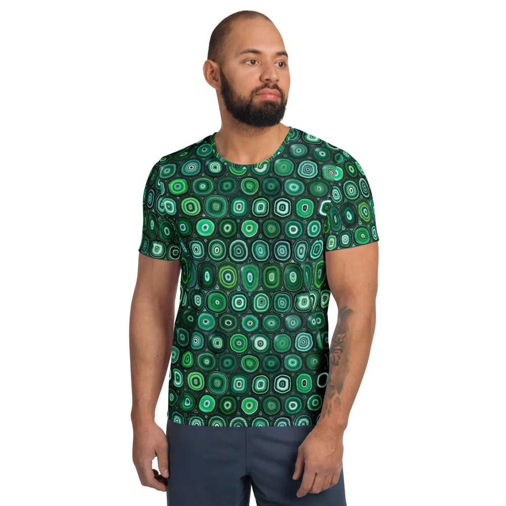 Verdant Orbit on Men's Athletic T-Shirt — Front