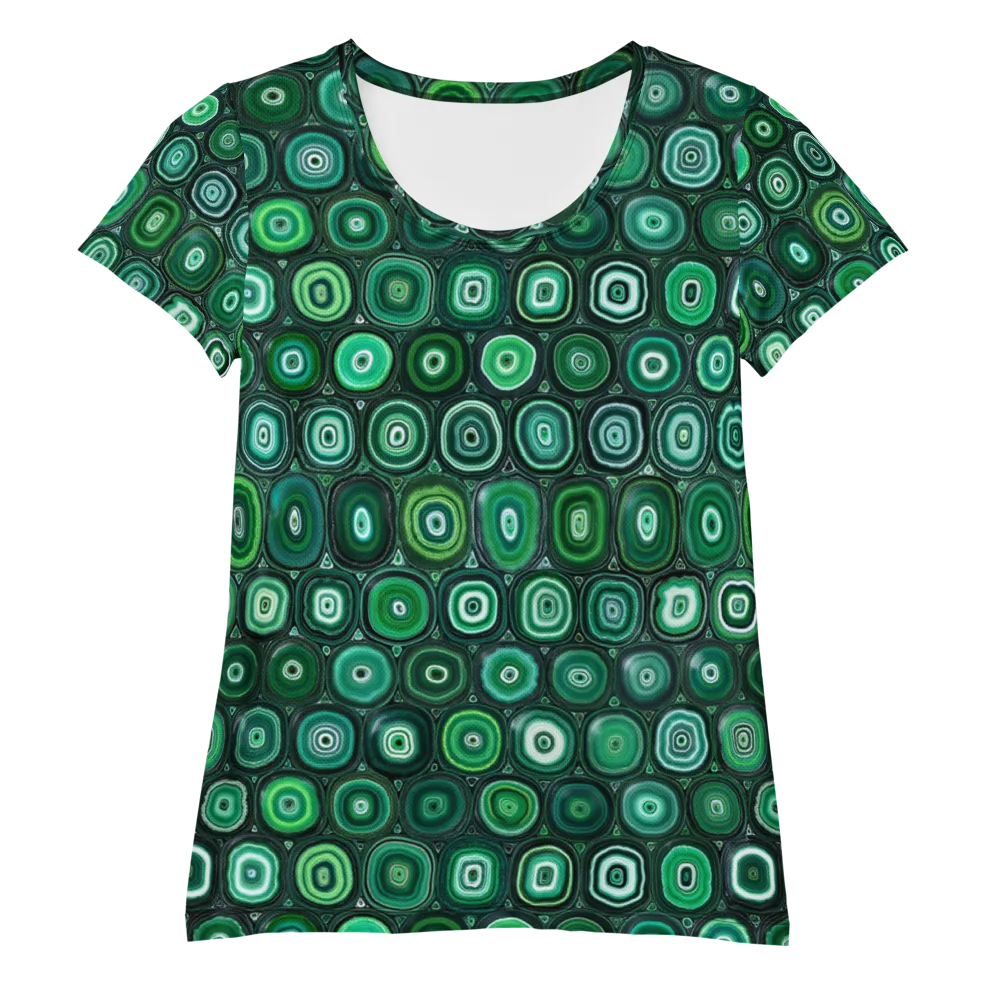 Verdant Orbit on Women's Athletic T-Shirt — Front