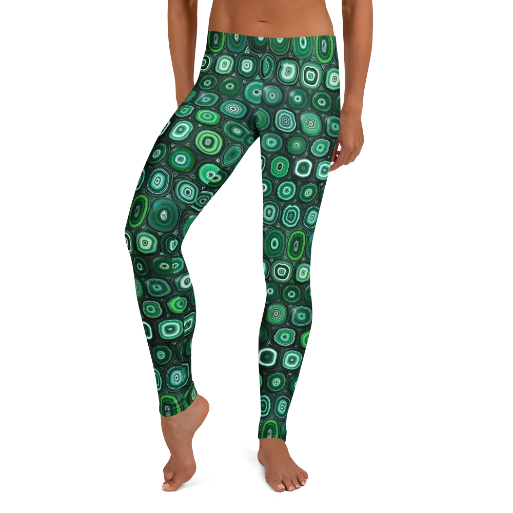 Verdant Orbit on Leggings — Front