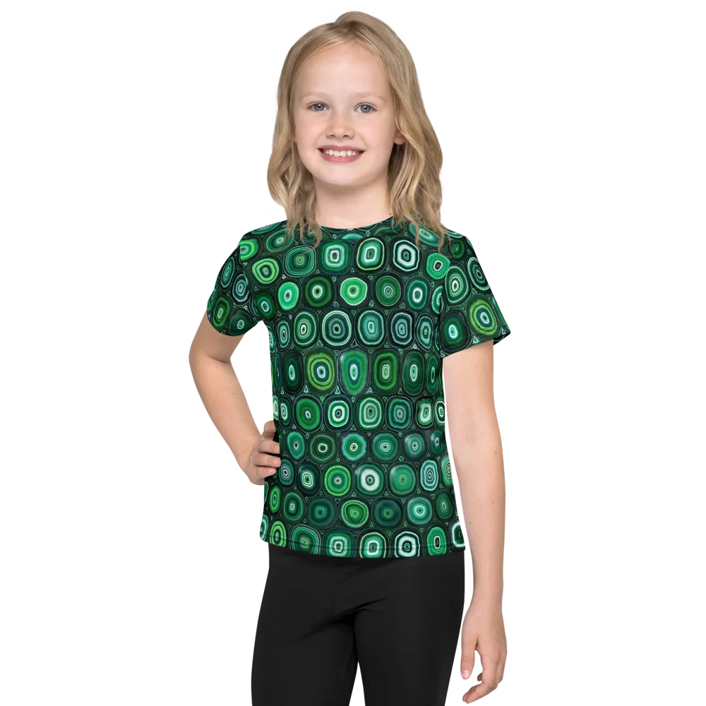 Verdant Orbit on Kids Crew Neck T-Shirt — Front