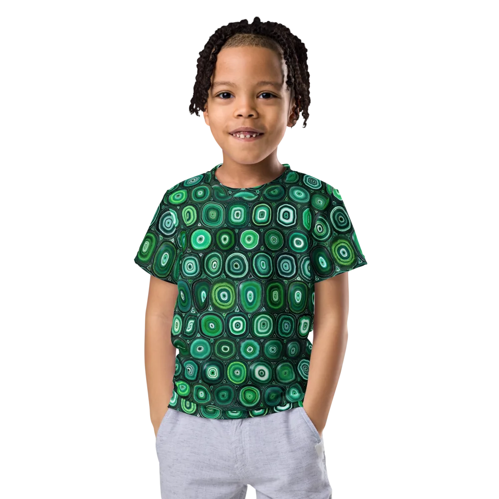 Verdant Orbit on Kids Crew Neck T-Shirt — Front