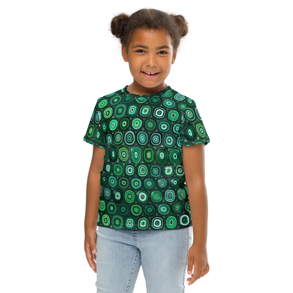 Verdant Orbit on Kids Crew Neck T-Shirt — Front