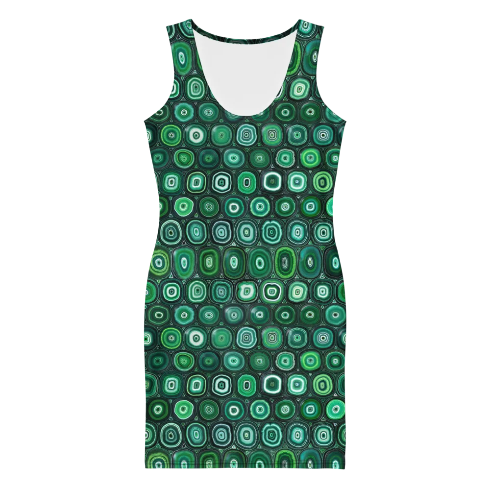 Verdant Orbit on Bodycon Dress — Front