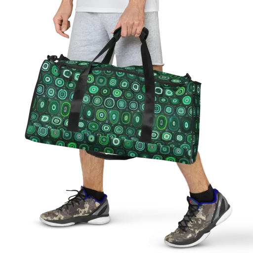Verdant Orbit on a Duffle Bag