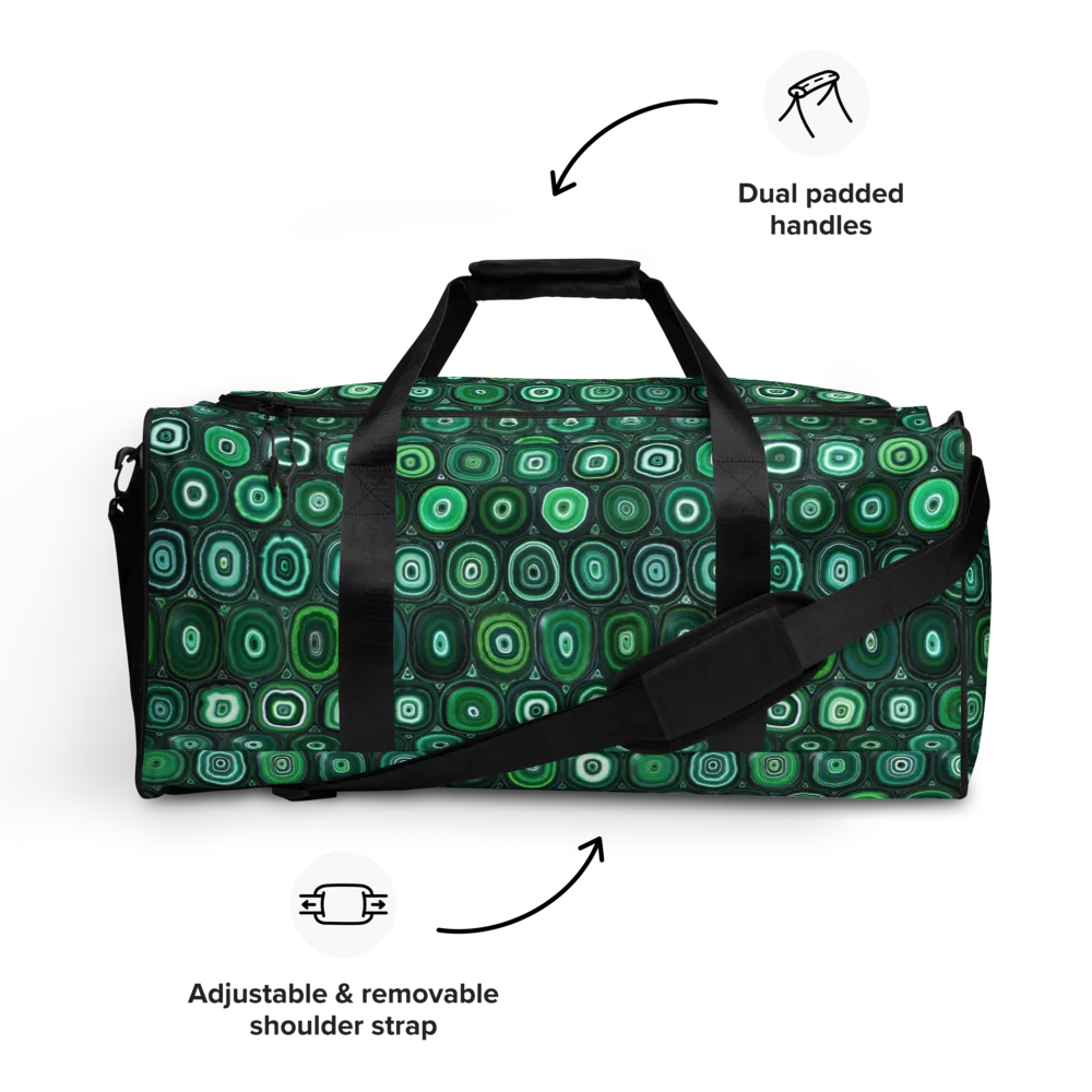 Verdant Orbit on Duffle Bag — Front