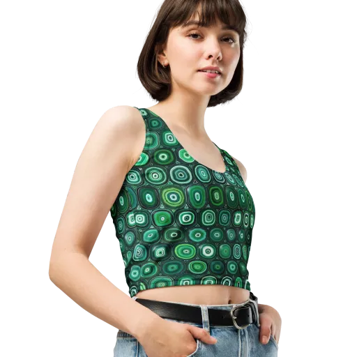 Verdant Orbit on a Crop Top