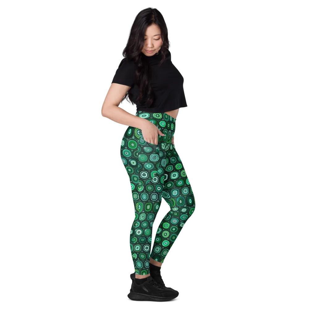 Verdant Orbit on Leggings with Pockets — Right