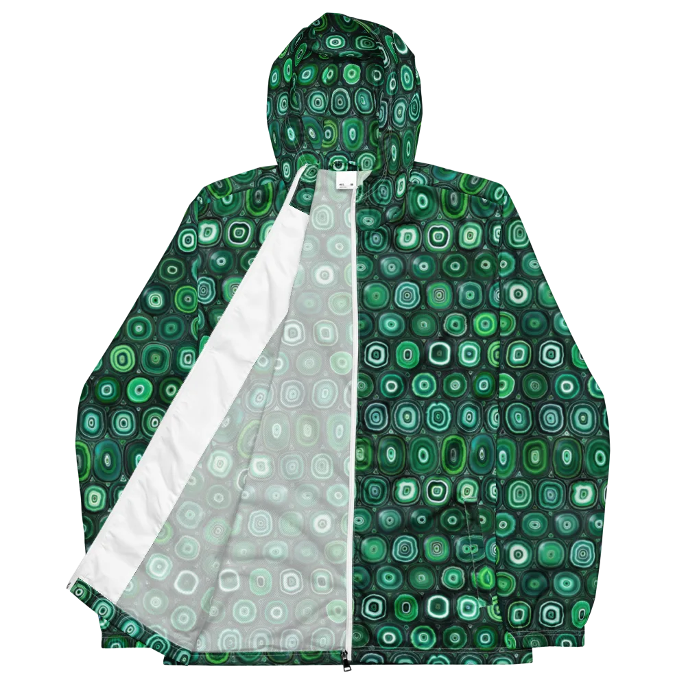 Verdant Orbit on Men's Windbreaker — Front