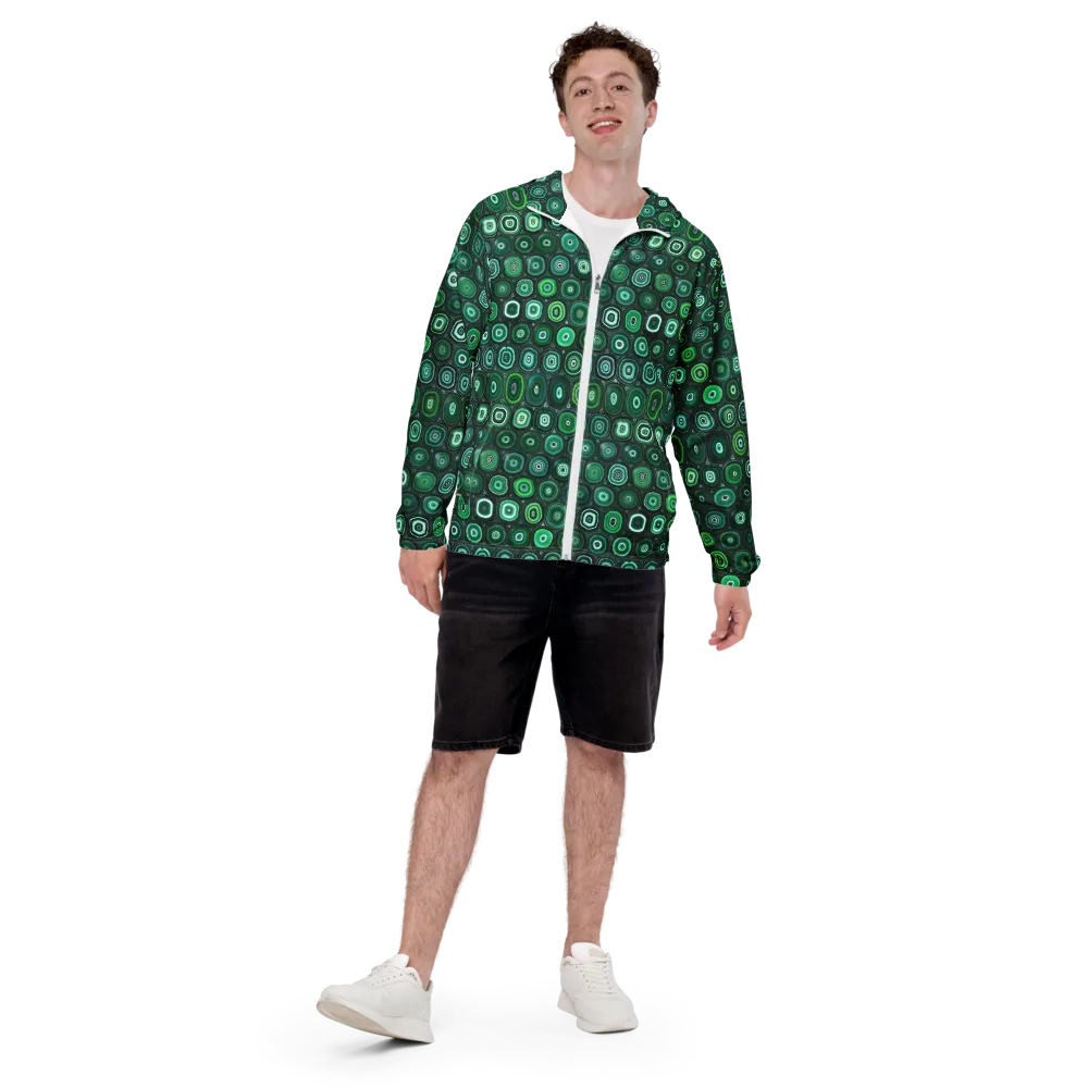 Verdant Orbit on Men's Windbreaker — Front