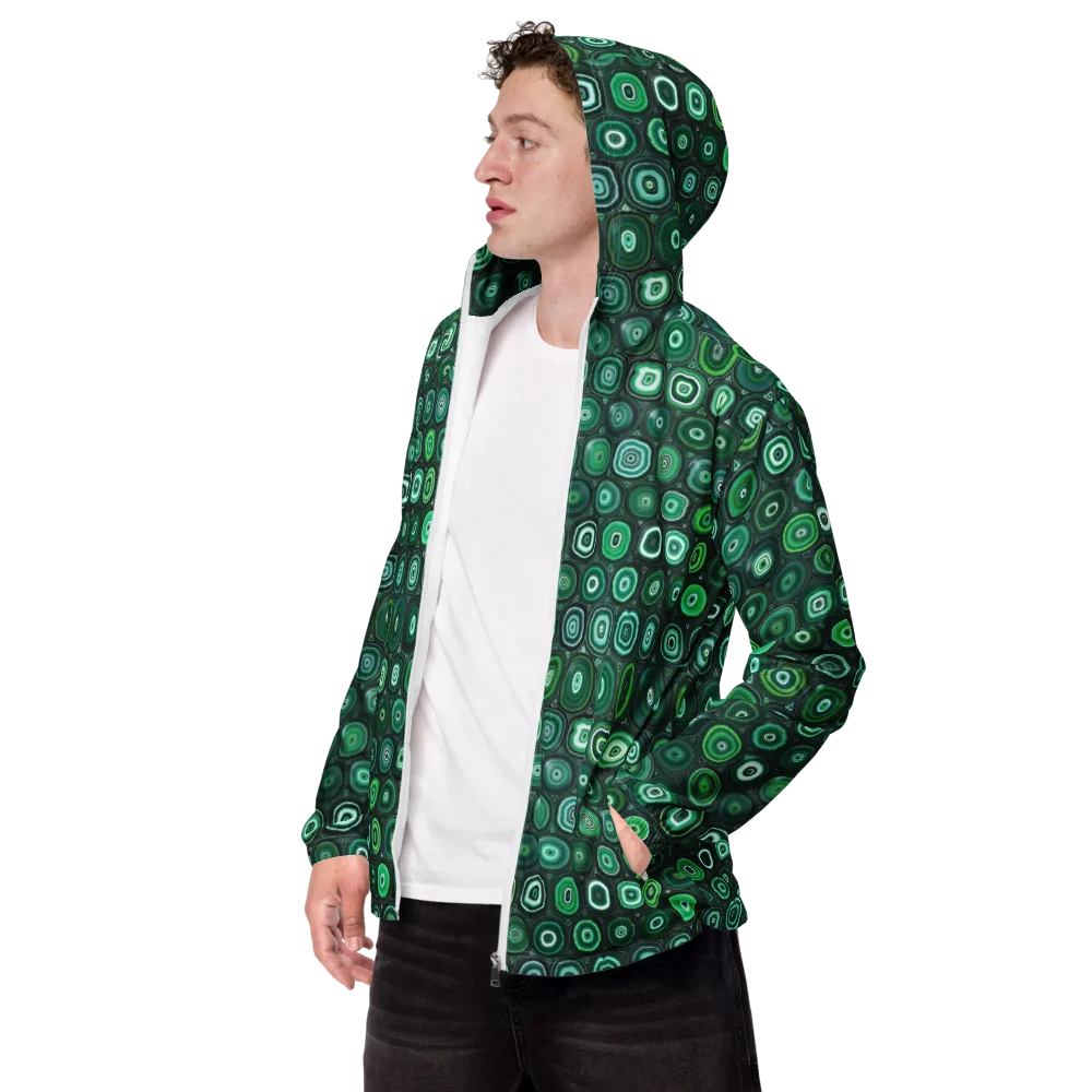Verdant Orbit on Men's Windbreaker — Left Front