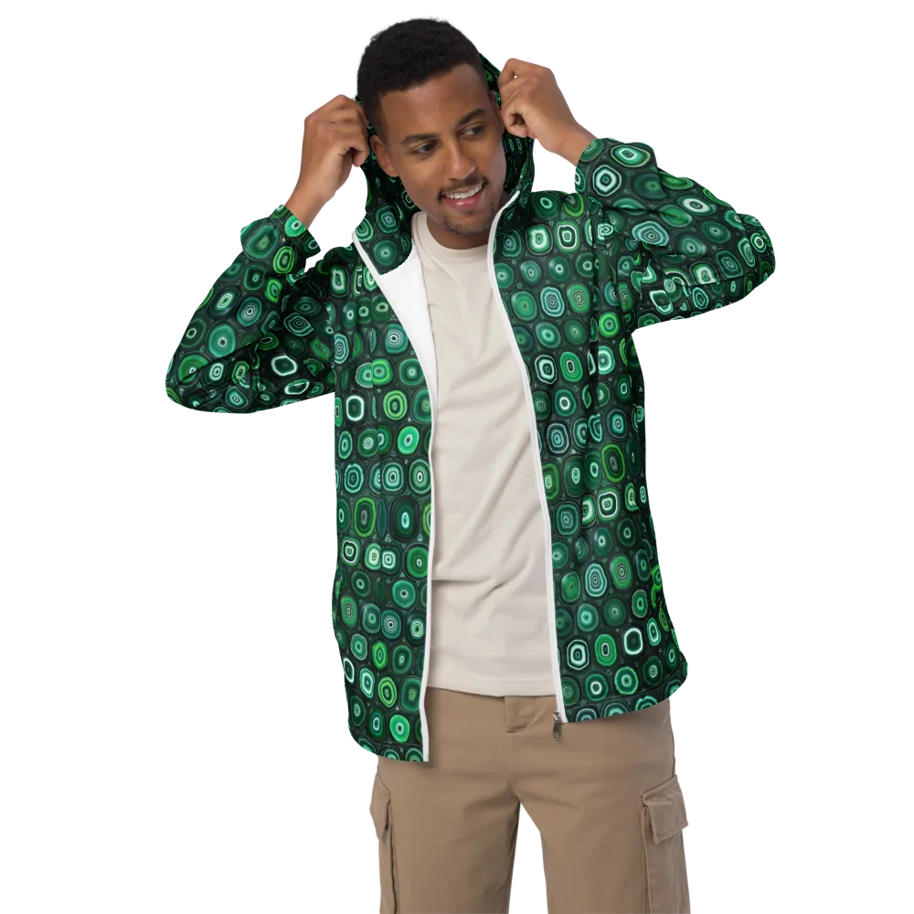 Verdant Orbit on Men's Windbreaker — Front